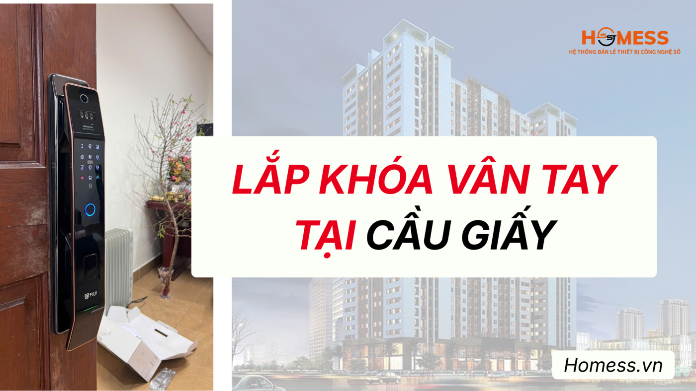Lắp khóa vân tay tại Cầu Giấy