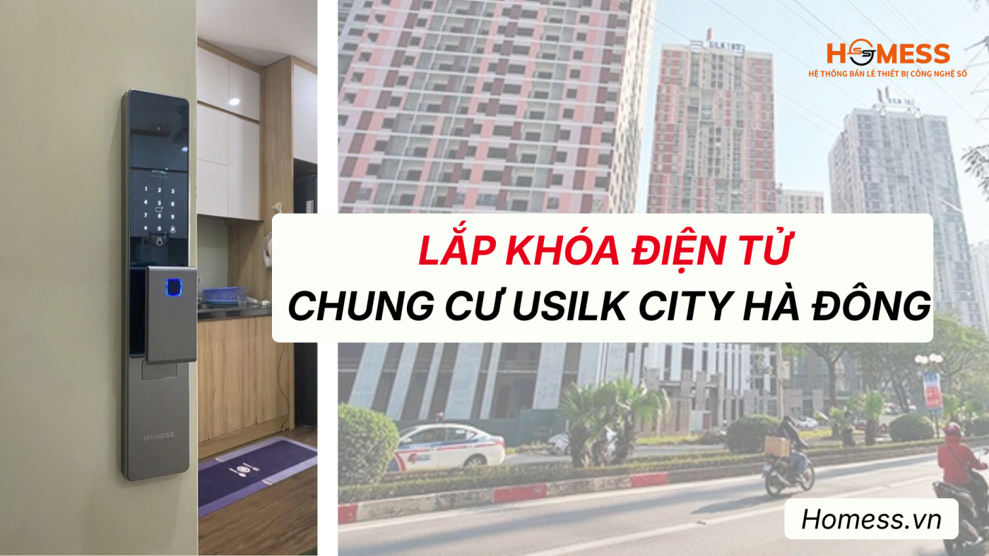 Lắp khóa vân tay tại Usilk City Hà Đông