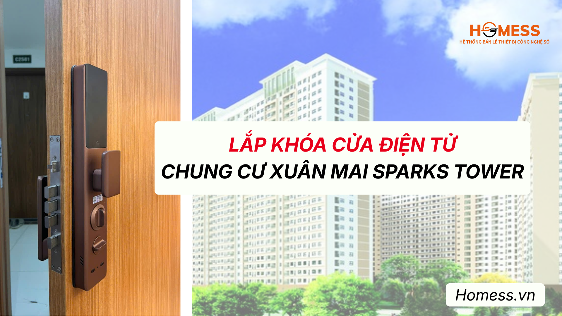 Lắp khóa vân tay tại chung cư Xuân Mai Sparks Tower
